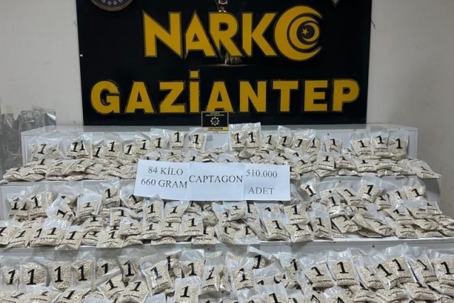Gaziantep'te 510 bin adet uyuşturucu hap ele geçirildi: 1 şahıs tutuklandı