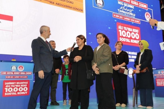 Şahinbey'de 3 bin 385 sosyal konutun kura heyecanı