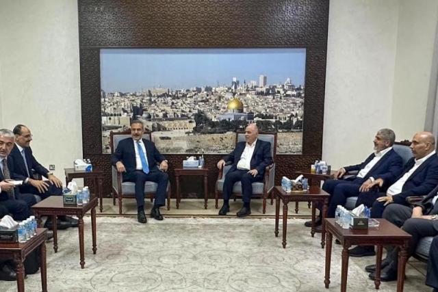 Dışişleri Bakanı Fidan ve MİT Başkanı Kalın Hamas liderleriyle bir araya geldi