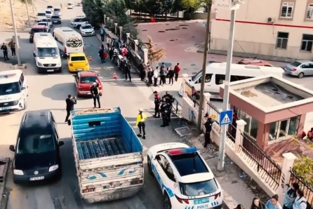 Gaziantep'te okul çevrelerinde dron destekli uygulama