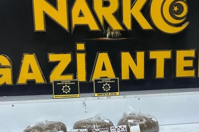 Gaziantep’te uyuşturucu operasyonu: 3 gözaltı