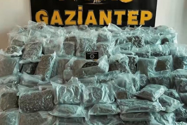 Gaziantep'te 2025'te 612 kilo uyuşturucu madde ele geçirildi
