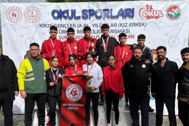 Adil Sani Konukoğlu Spor Lisesi sporcularından üç Türkiye şampiyonluğu