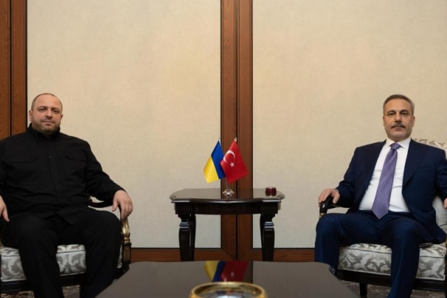 Bakan Fidan, Ukrayna Milli Güvenlik ve Savunma Konseyi Sekreteri Umerov ile görüştü