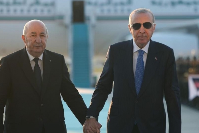 Cumhurbaşkanı Erdoğan, Cezayir Cumhurbaşkanı Tebbun'u karşıladı