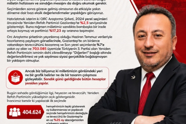 ANKETLER YANILIR,  MİLLET YANILMAZ.