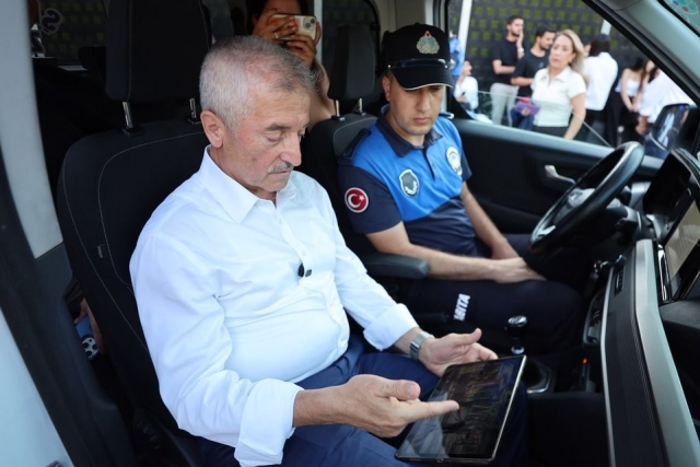 Tahmazoğlu, kamera ve dron destekli park denetimine katıldı