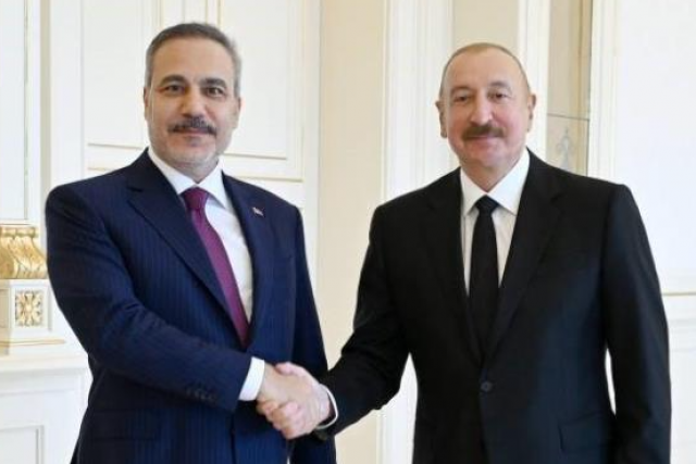Bakan Fidan, Azerbaycan Cumhurbaşkanı Aliyev ile görüştü
