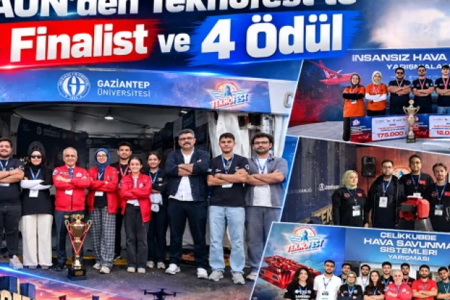 GAÜN’den Teknofest’te 16 Finalist ve 4 Ödül