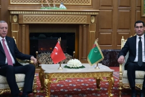 Cumhurbaşkanı Erdoğan, Türkmenistan Devlet Başkanı Berdimuhamedov ile görüştü