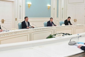 Cumhurbaşkanı Yardımcısı Yılmaz, Kazakistan Cumhurbaşkanı Tokayev ile görüştü