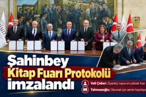 Şahinbey Kitap Fuarı Protokolü imzalandı