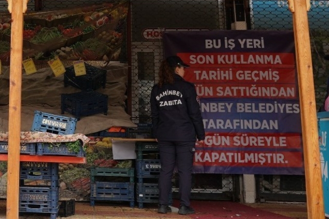 Gaziantep'te tarihi geçmiş ürün satılan 2 iş yerine kapatma cezası