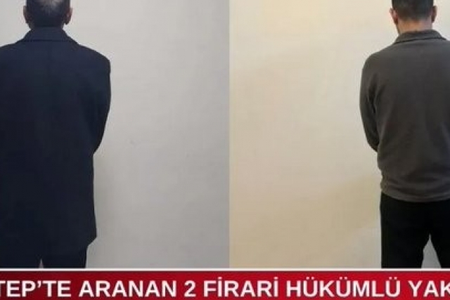 Gaziantep'te aranan iki hükümlü yakalandı