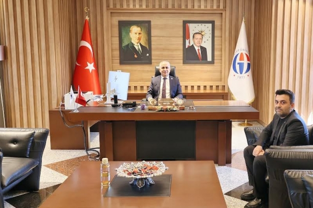 REKTÖR DOĞAN, TÜBİTAK 4004 PROJESİ KAPSAMINDA DOÇ. DR. BAŞARAN’I KABUL ETTİ
