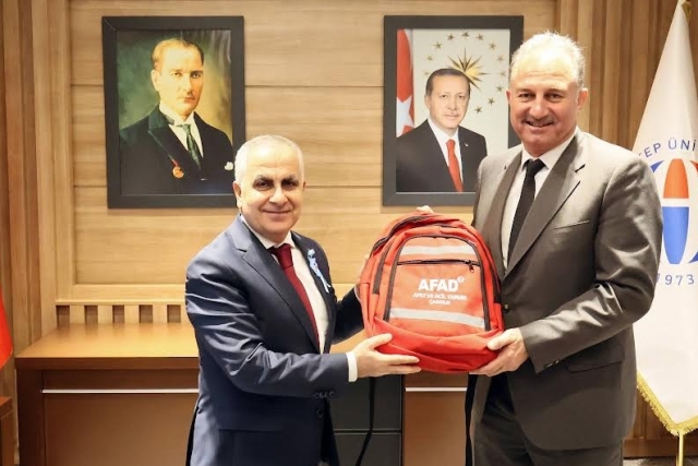 AFAD GAZİANTEP İL MÜDÜRÜ COŞKUN’DAN REKTÖR DOĞAN’A ZİYARET
