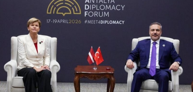 Dışişleri Bakanı Fidan, Letonyalı mevkidaşı Braze ile görüştü