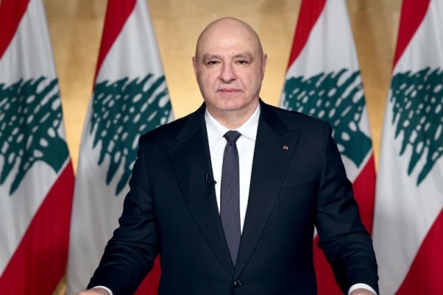 Lübnan Cumhurbaşkanı Aoun: "(İsrail müzakereleri) Ülke toprağından tek bir zerre dahi feda edilmeyecek"