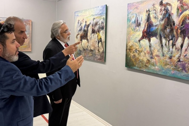 AZERBAYCANLI RESSAM VAHİD NOVRUZOV SANKO SANAT GALERİSİ’NDE SERGİ AÇTI AZERBAYCANLI RESSAM VAHİD NOVRUZOV SANKO SANAT GALERİSİ’NDE SERGİ AÇTI