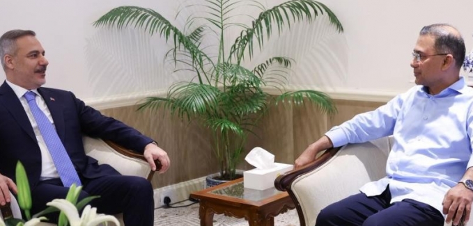 Bakan Fidan, Bangladeş Başbakanı Rahman tarafından kabul edildi