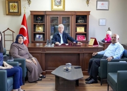 HACI RABİA KOYUNCU VE ABDULLAH KOYUNCU’DAN NTO BAŞKANIMIZ MEHMET ÖZYURT’A ANLAMLI ZİYARET