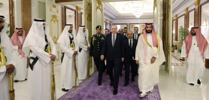 Cumhurbaşkanı Erdoğan, Suudi Arabistan Veliaht Prensi Selman ile görüştü