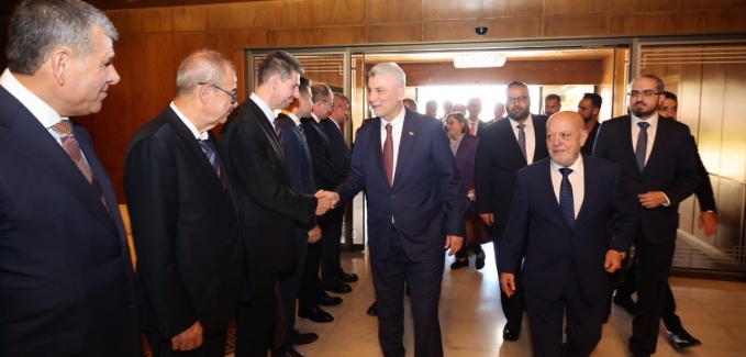 Ticaret Bakanı Ömer Bolat, Suriye Ekonomi ve Sanayi Bakanı Eş-Şaar İle Bir Araya Geldi