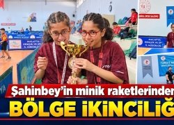 Şahinbey’in minik raketlerinden bölge ikinciliği