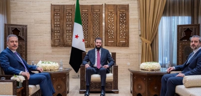 Bakan Fidan, Suriye Devlet Bakanı eş-Şara ile görüştü