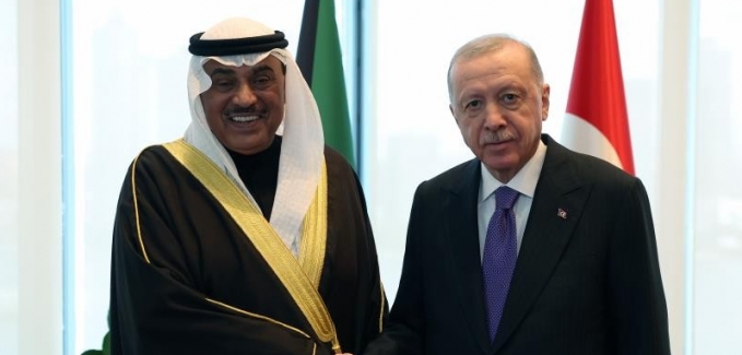 Cumhurbaşkanı Erdoğan, Kuveyt Veliaht Prensi Al-Sabah ile görüştü