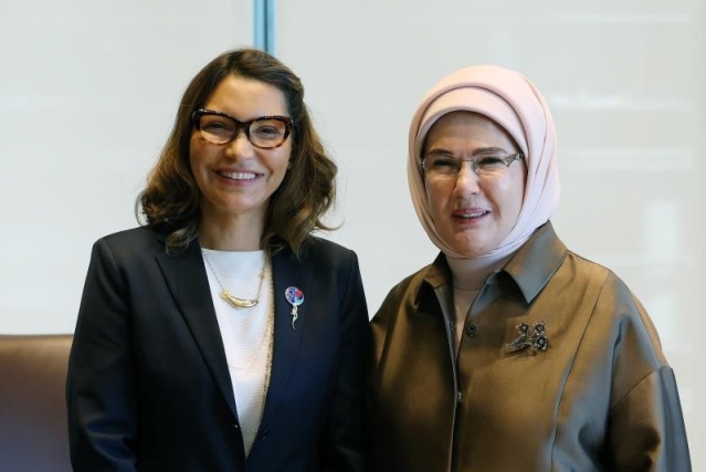 Emine Erdoğan, Brezilya Devlet Başkanı'nın eşi Silva ile görüştü