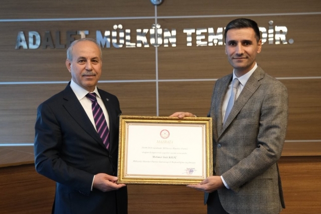 Mehmet Sait Kılıç mazbatasını aldı