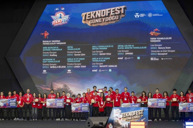 Teknofest Güneydoğu ödül töreni Teknofest Güneydoğu ödül töreni