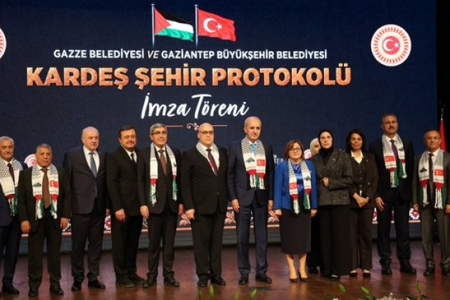 Gaziantep ile Gazze arasında kardeş şehir protokolü imzalandı. Gaziantep ile Gazze arasında kardeş şehir protokolü imzalandı.