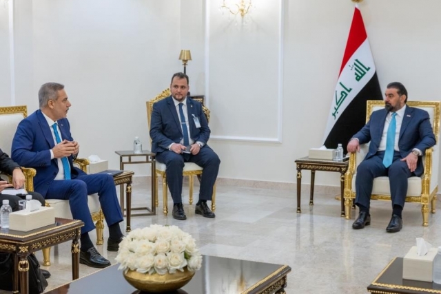 Bakan Fidan, Irak Temsilciler Meclisi Başkanı Halbusi ile görüştü