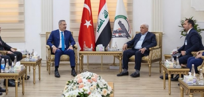 Bakan Fidan, Haşdi Şabi Komisyonu Başkanı Fayyad ile görüştü