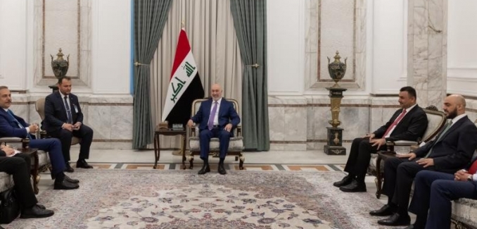 Bakan Fidan, Irak Cumhurbaşkanı Amedi tarafından kabul edildi
