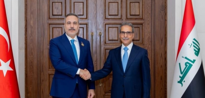 Bakan Fidan, Irak Yüksek Yargı Konseyi Başkanı Zeydan ile görüştü