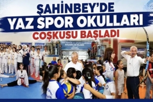 ŞAHİNBEY'DE YAZ SPOR OKULLARI COŞKUSU BAŞLADI