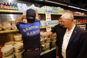 Tahmazoğlu, zabıta denetimine katıldı