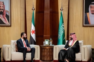 Suriye Devlet Başkanı eş-Şara, Suudi Arabistan Veliaht Prensi Selman ile bir araya geldi